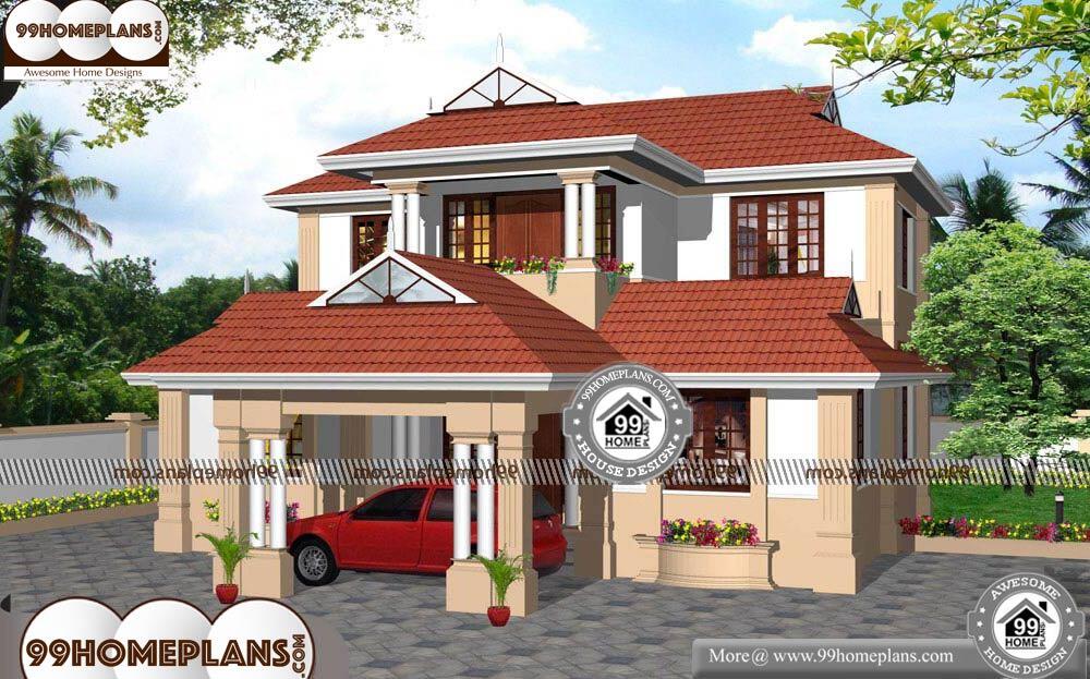 Indian House Design 3D - 2 Story 2061 sqft-Home