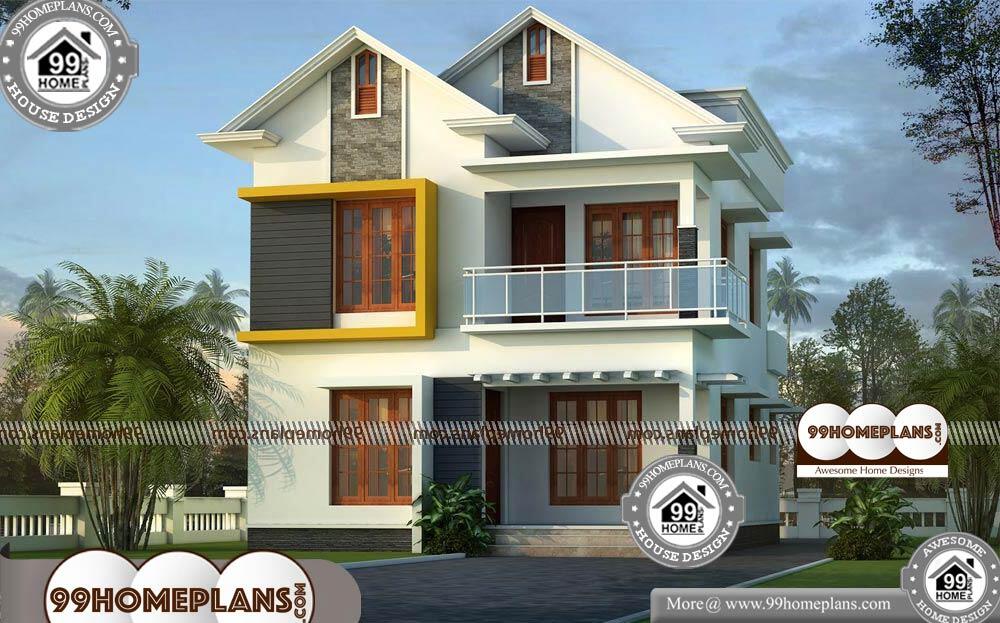 Indian House Elevation Models - 2 Story 1500 sqft-Home