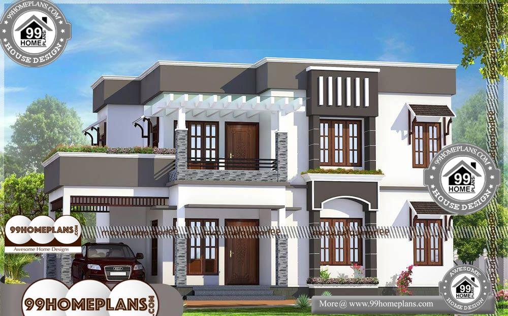 Indian House Elevation Photos - 2 Story 2284 sqft-Home