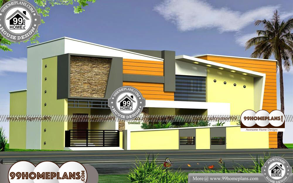 Indian House Front Elevation - 2 Story 2630 sqft-Home