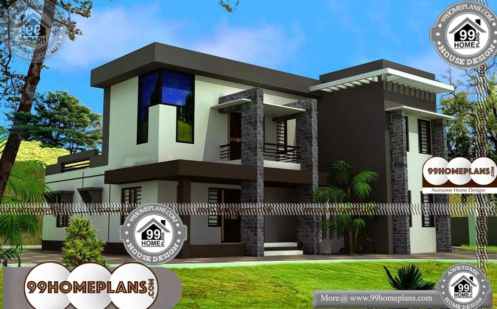 Inexpensive Small House Plans - 2 Story 2550 sqft-Home