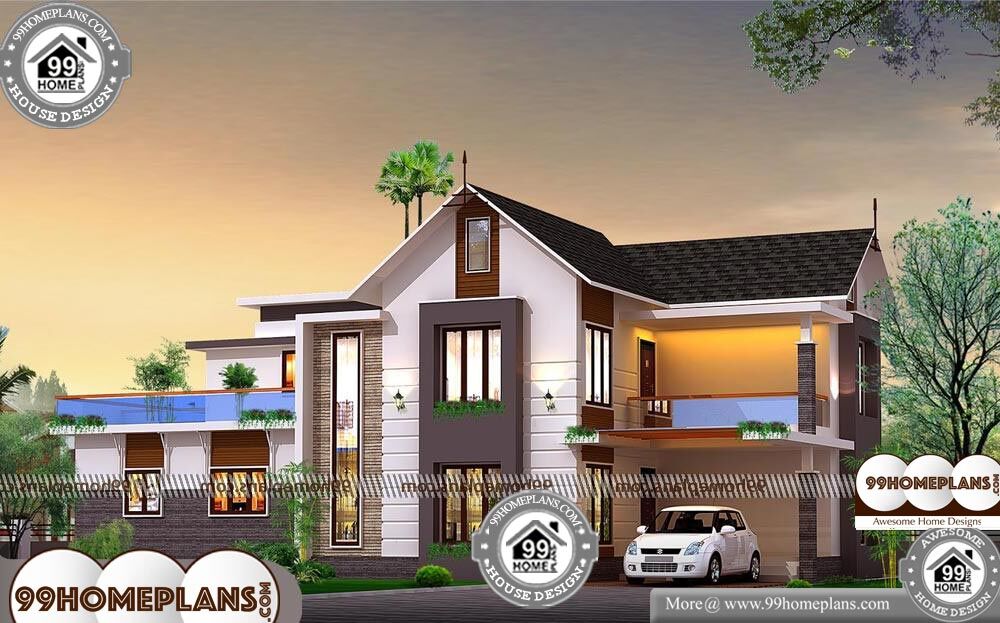 Kerala Home Elevation Design Photos - 2 Story 2400 sqft-Home 