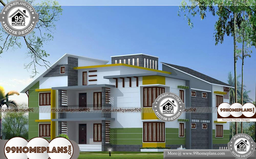 Kerala Home Elevation Design Photos - 2 Story 3500 sqft-Home