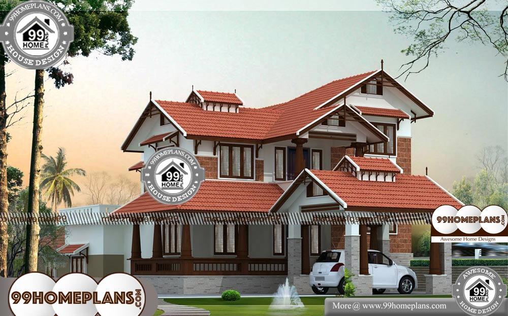 Kerala House Plans And Elevations Free - 2 Story 2900 sqft-Home