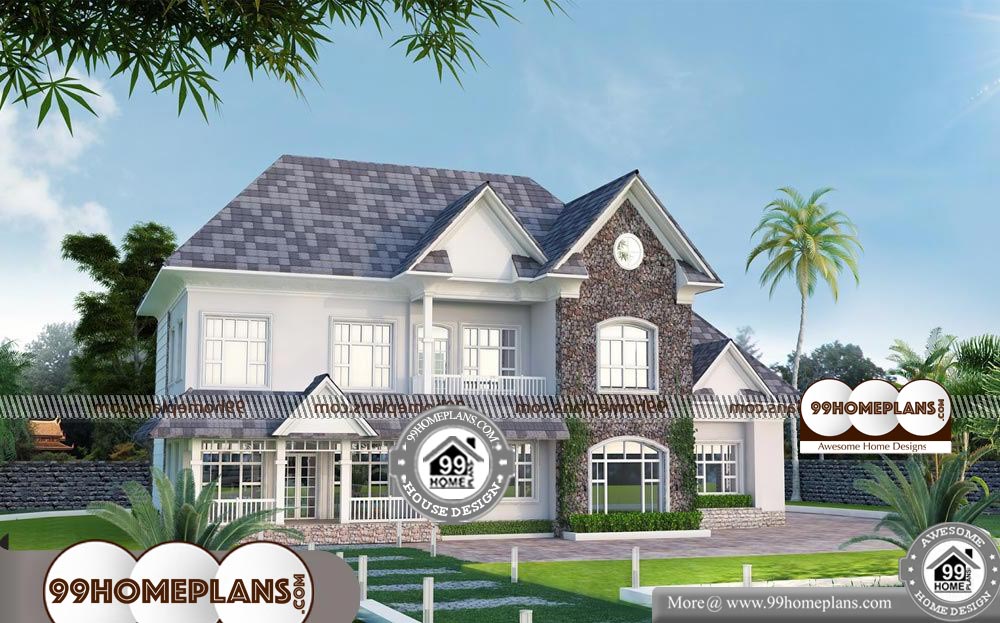 Kerala House Plans with Courtyard - 2 Story 4271 sqft-Home
