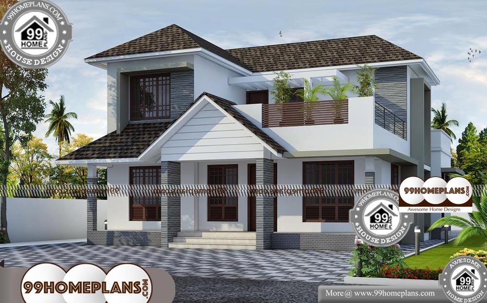 Kerala Houses with Courtyard - 2 Story 2400 sqft-Home