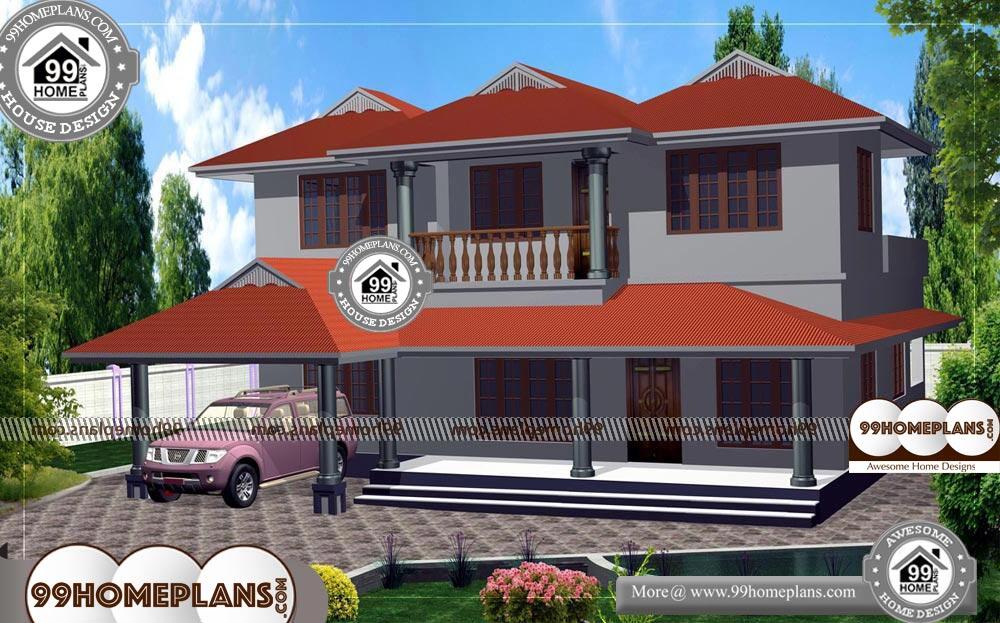 Kerala Style Small House Plans - 2 Story 2000 sqft-Home