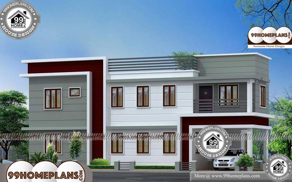 Latest Front Elevation Designs - 2 Story 2450 sqft-Home