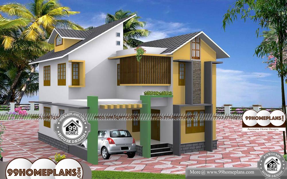 Low Cost House Design Ideas - 2 Story 1700 sqft-Home