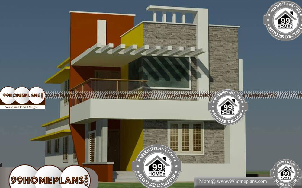 Low Cost House Plans With Photos In Kerala - 2 Story 1520 sqft-Home