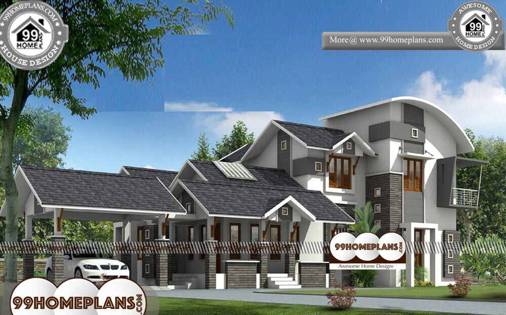 Modern Contemporary House Plans for Sale - 2 Story 2222 sqft-Home