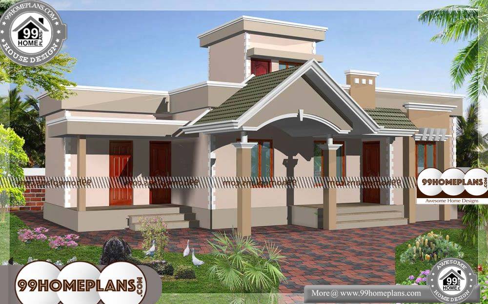 Modern Small House Plans - Single Story 1250 sqft-Home