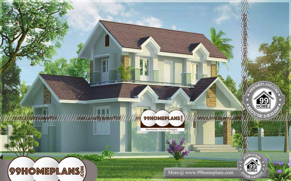 Modern Two Storey House Plans - 2 Story 1045 sqft-Home