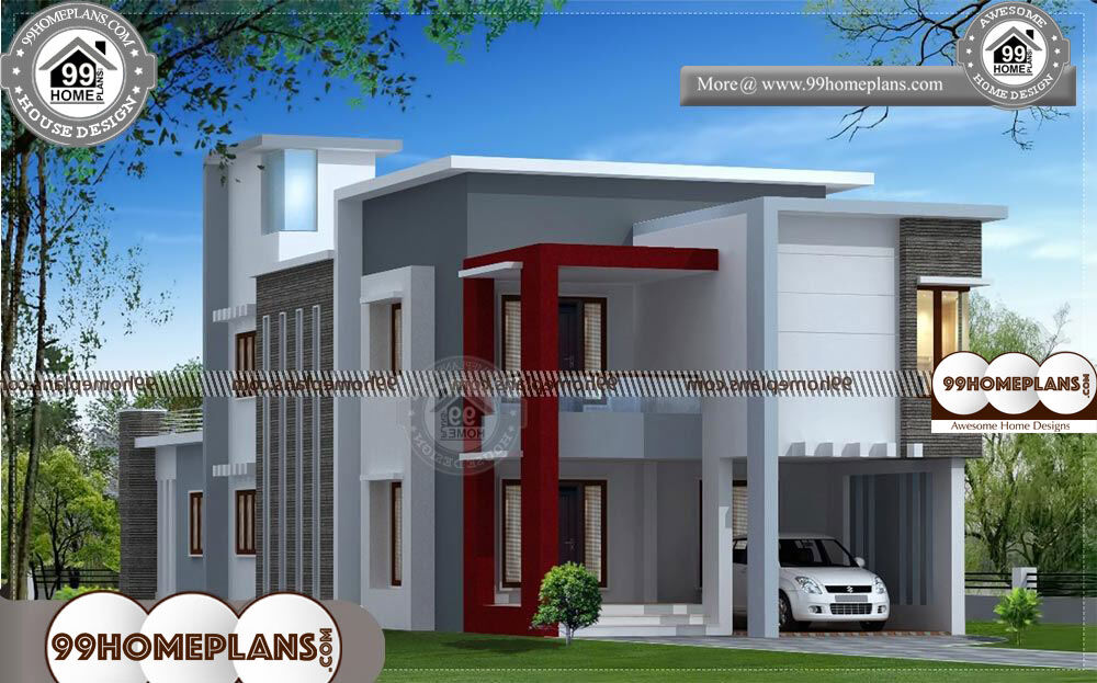 Narrow Block Home Designs - 2 Story 1700 sqft-Home