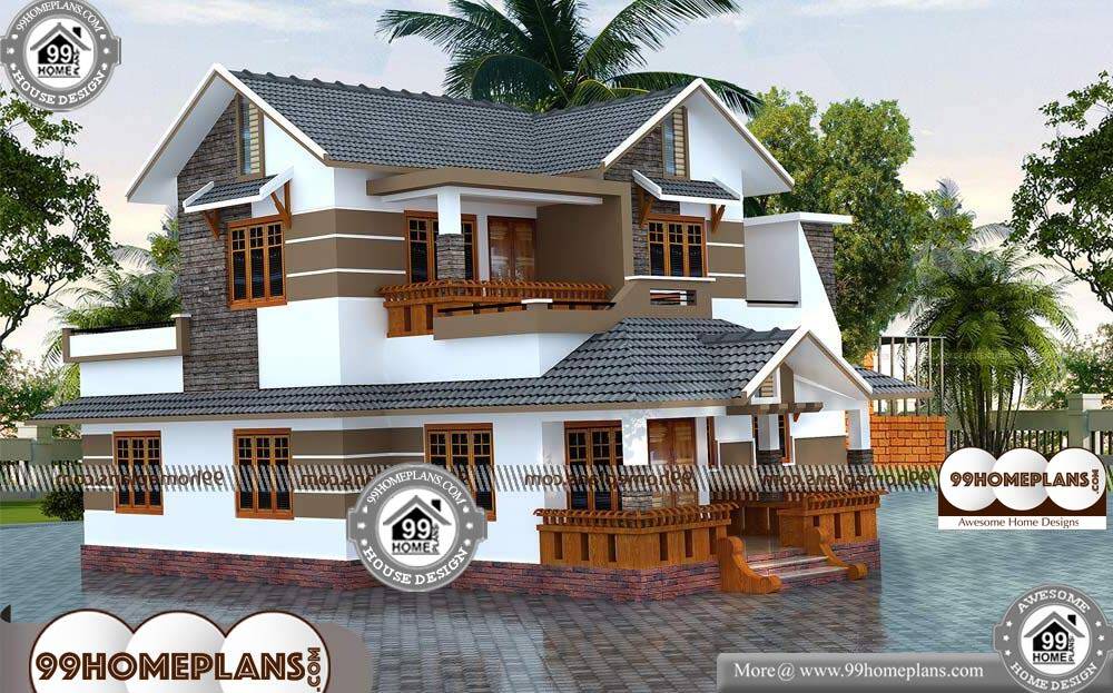 New Double Storey House Designs - 2 Story 1500 sqft-Home