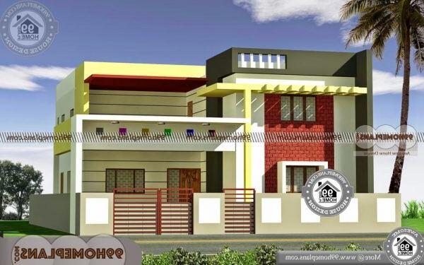  North  Facing  House  Elevation 3D 2 Storey Modern House  