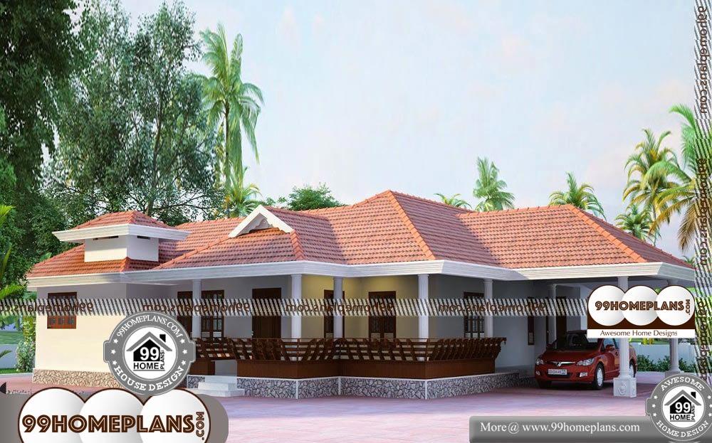 One Bedroom Cottage Plans - Single Story 2075 sqft-Home