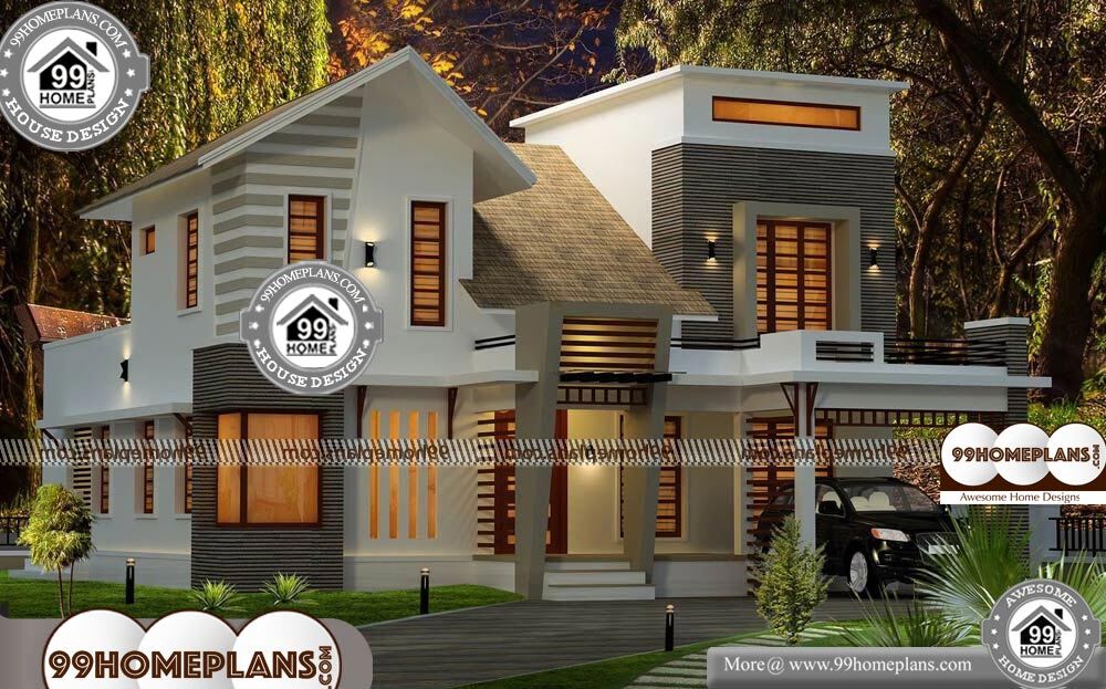 Rear Garage House Plans - 2 Story 2380 sqft-Home