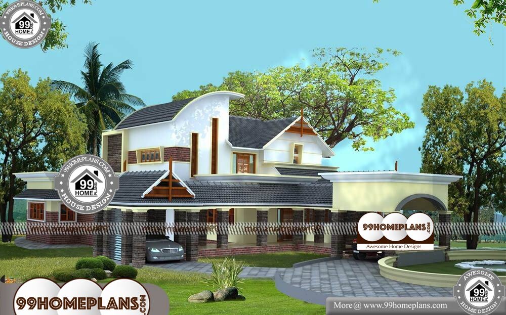 Simple House Designs Plan - 2 Story 3694 sqft-Home