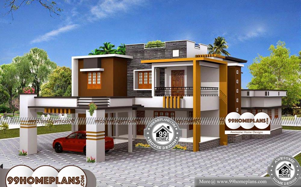 Simple Low Cost House Design - 2 Story 4079 sqft-Home by