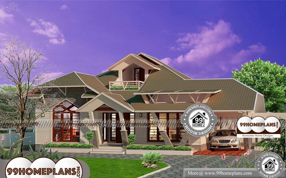 Simple One Floor House Plans - Single Story 3400 sqft-Home