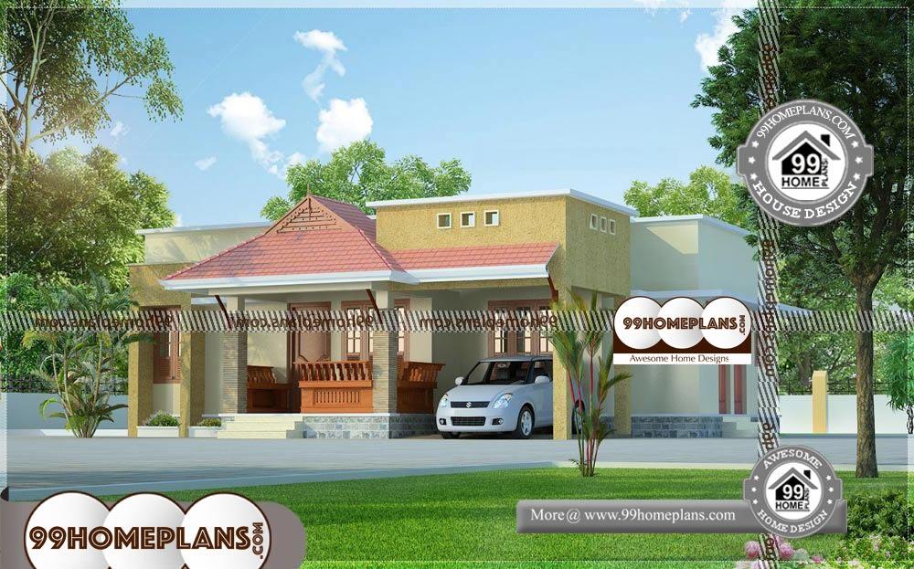 Single Floor House Front Elevation Designs in Tamilnadu - Single Story 1011 sqft-Home