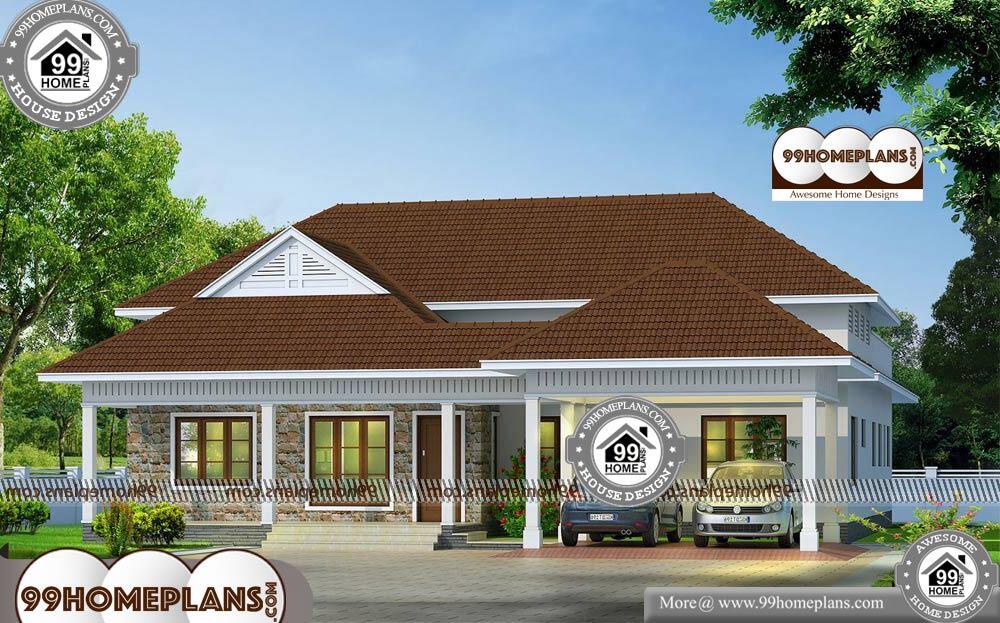 Single Story House Front Design - Single Story 2440 sqft-Home