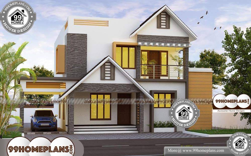 Small Cottage Home Plans - 2 Story 2500 sqft-Home