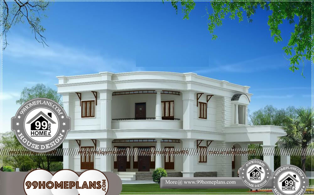 Small Double Storey House Plans with Low Cost House Plans & Designs