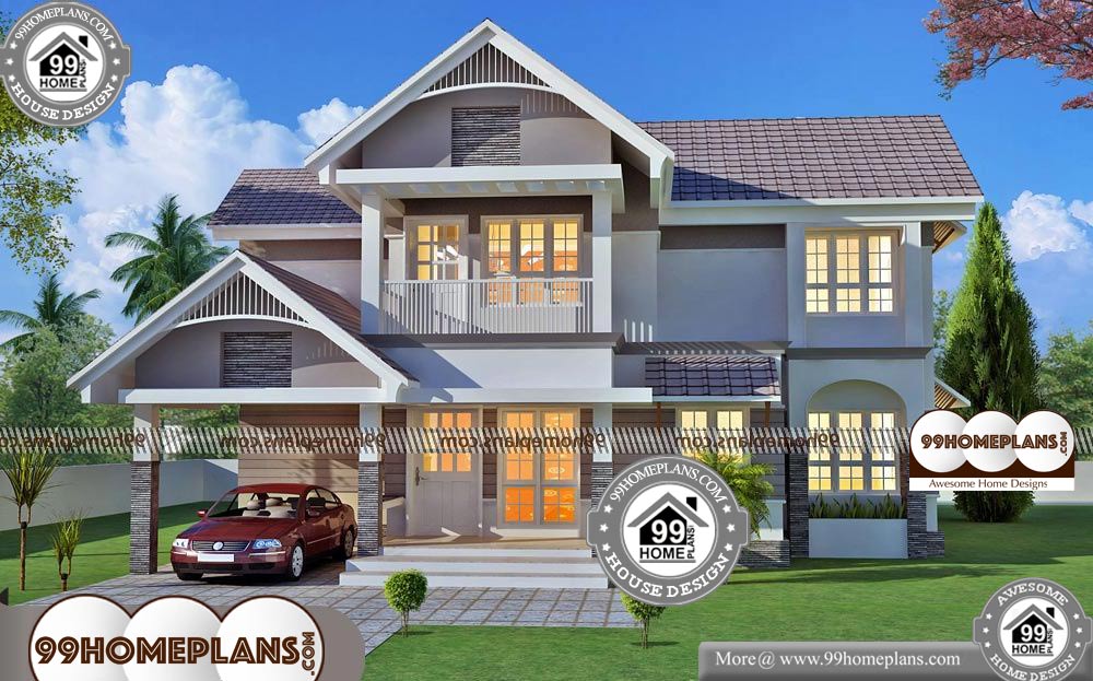 Small House Elevation Designs - 2 Story 2052 sqft-Home