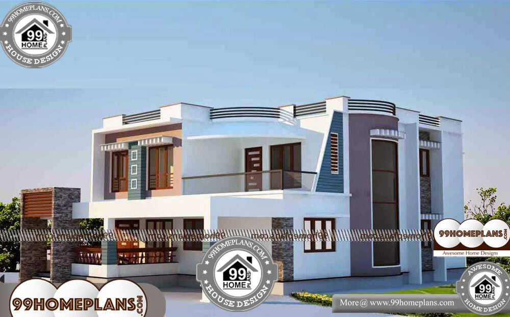 Small House Plans in Kerala Style - 2 Story 3100 sqft-Home