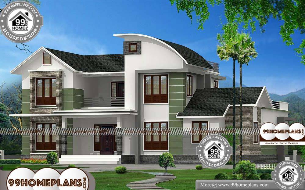 Small Modern Home Plans - 2 Story 2200 sqft-Home