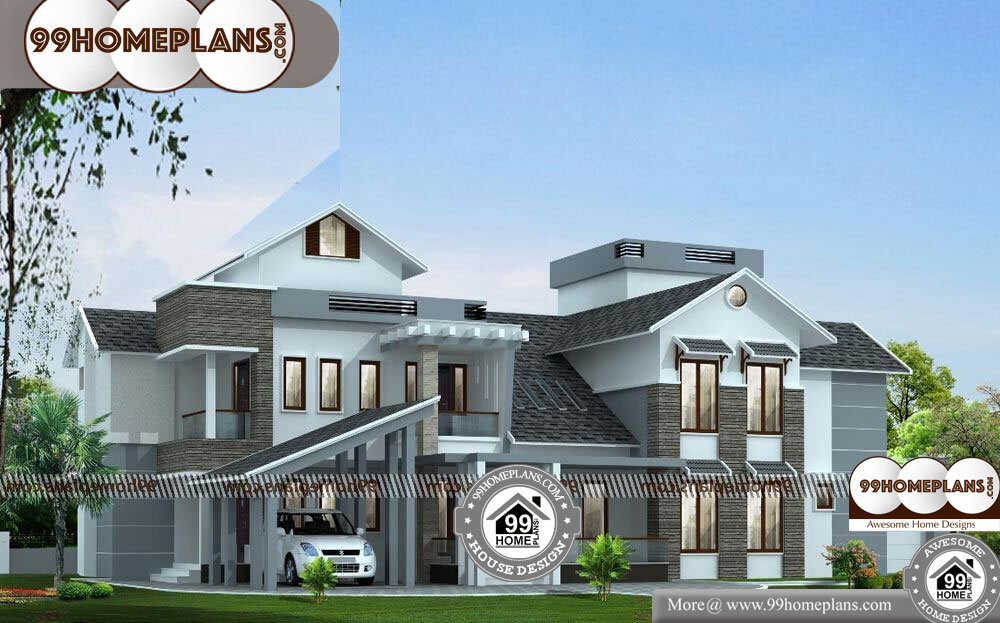 South West Facing House Plan - 2 Story 3700 sqft-Home