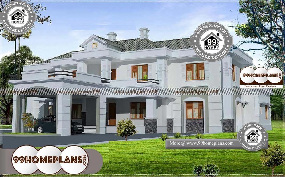 South West Facing House Vastu - 2 Story 3600 sqft-Home