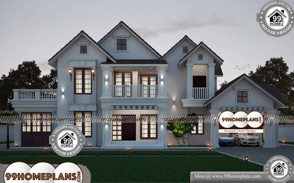 Wide Lot House Plans - 2 Story 4636 sqft-Home