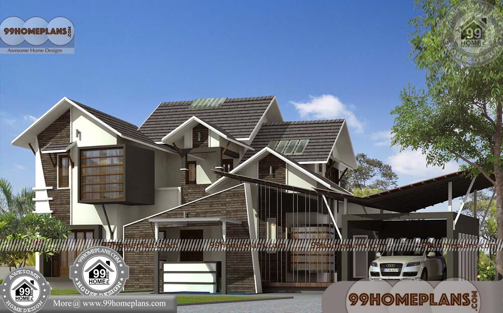 Contemporary House Kerala 100+ Small Two Story House Floor Plans