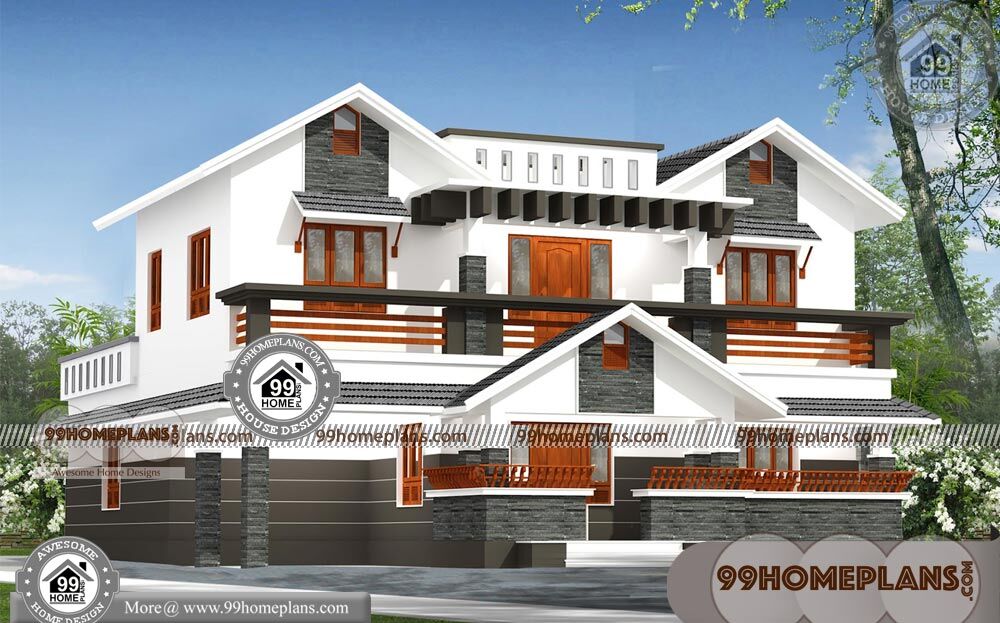 Design of Two Storey House 60+ New Contemporary House Designs