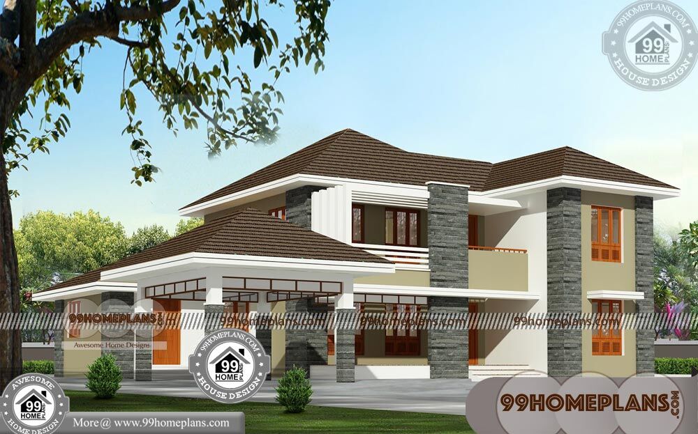 Design Two Storey House 65+ Modern Traditional House Plans & Ideas