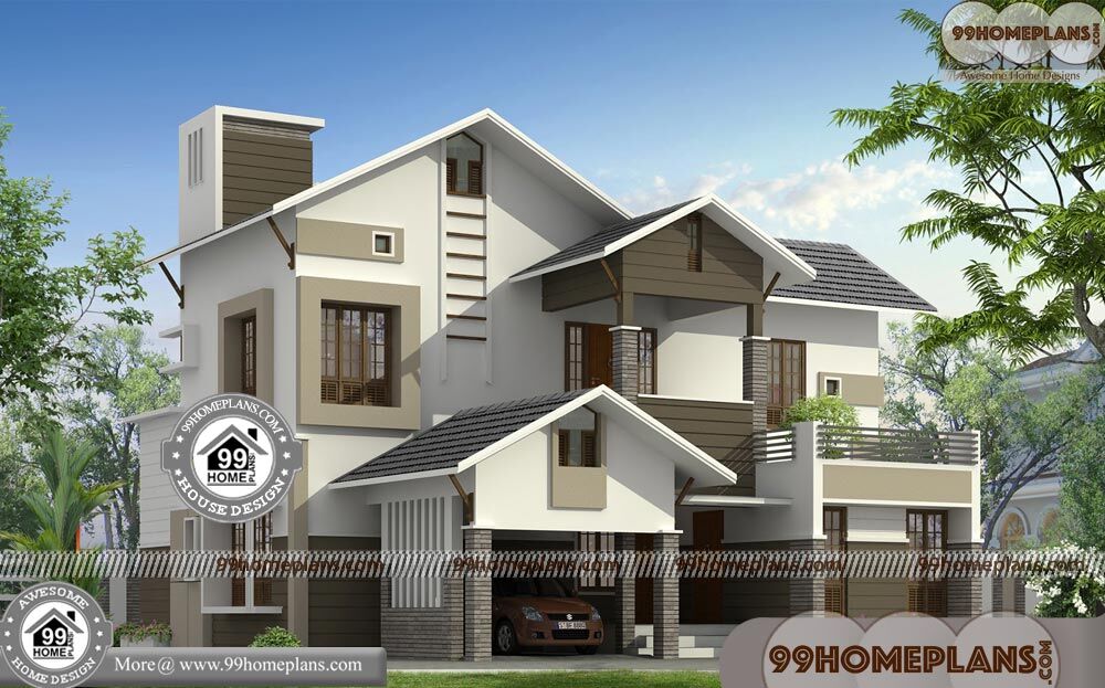 Different House Designs 90+ Two Storey House With Terrace Collections