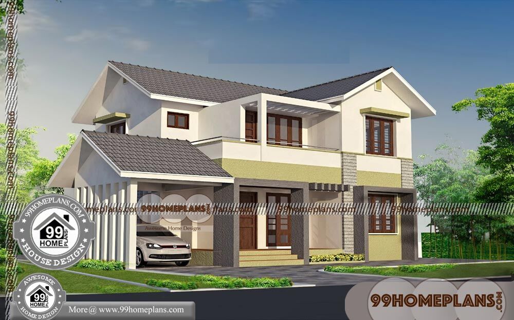 Double Fronted House Designs 75+ Beautiful Low Cost House Designs