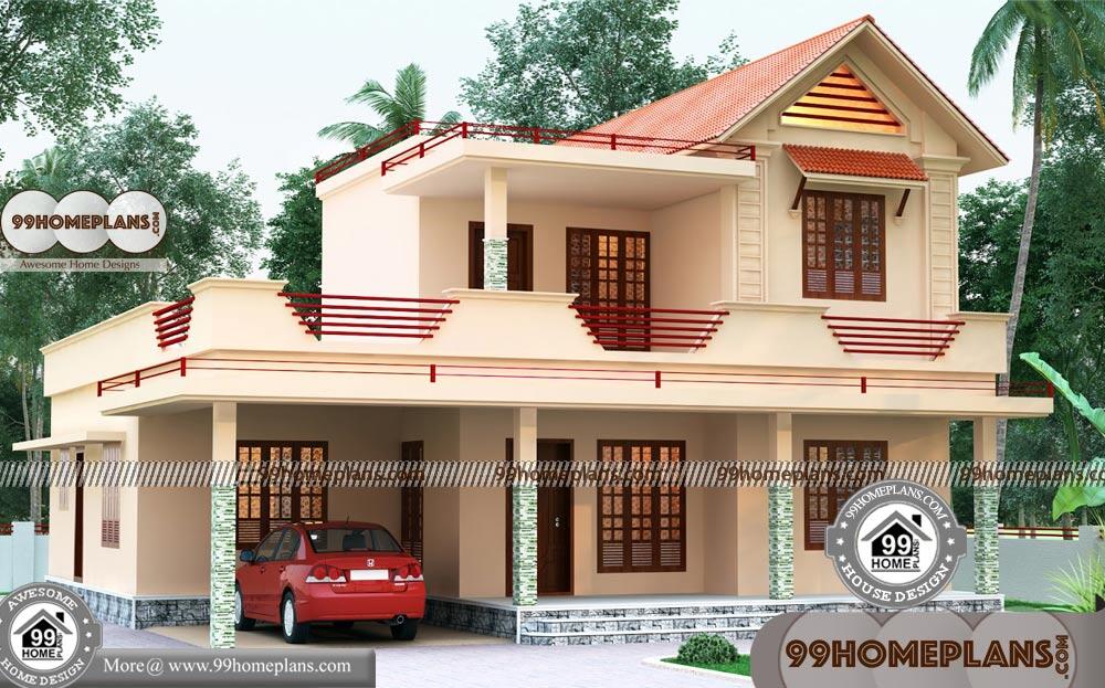 Double Story House Front Design With