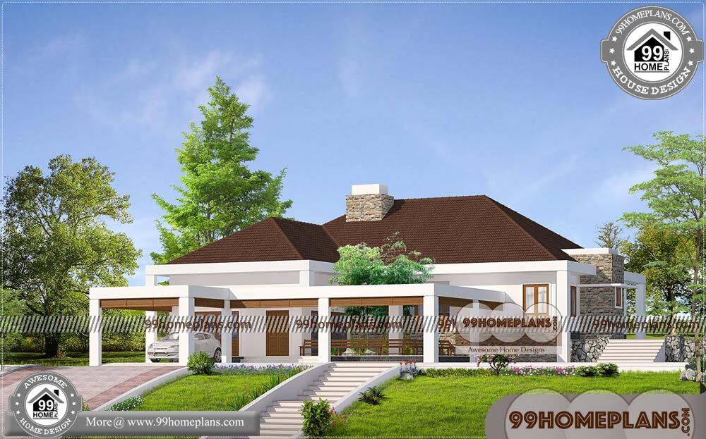 Floor Plans for One Story Homes | 100+ Traditional Indian House Designs
