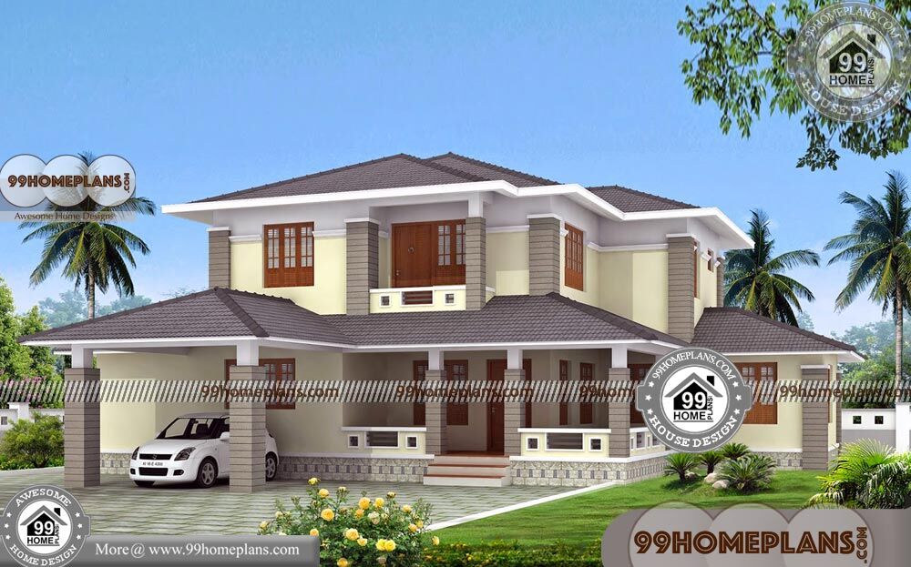 House Elevation Designs Architecture & 100+ Best Two Story House Plans