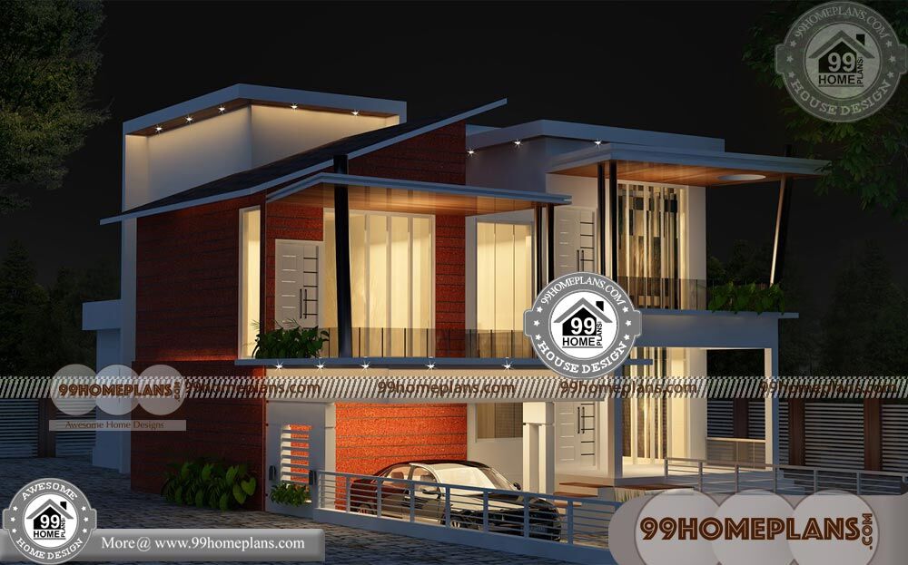 House Elevation Models in India 60+ Beautiful Two Storey House Designs