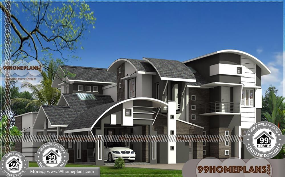 House Plan and Elevation in Kerala Style 90+ 2 Level House Plans Free