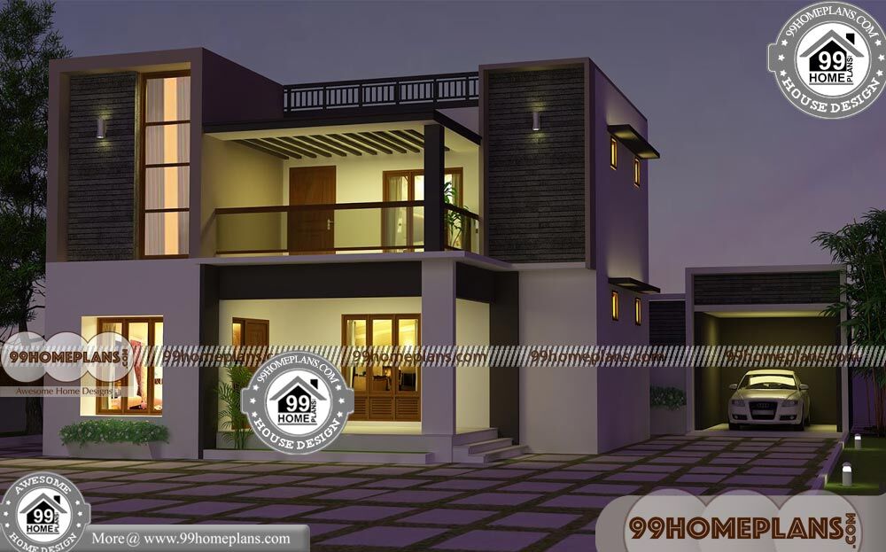 House Plans for Small Plots 75+ Two Story Small House Design Online