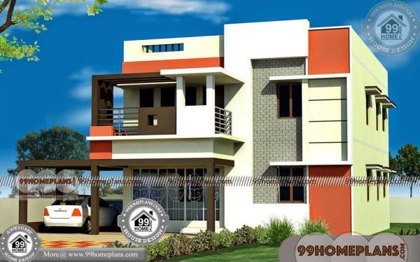 Indian Duplex House  Elevation Designs  175 Two Story 