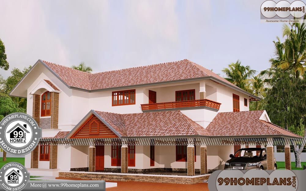 Indian House Elevation Photo Gallery | 90+ 2 Floor Home Plan Collections