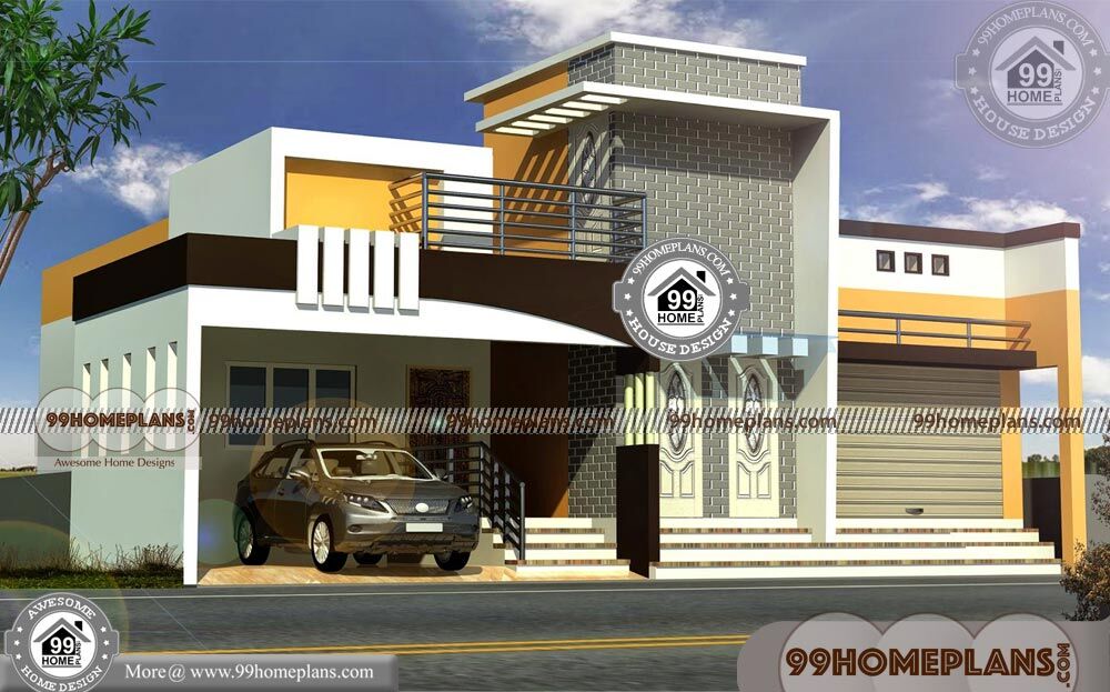 Indian House Front Elevation Models Modern Double Storey House Plans