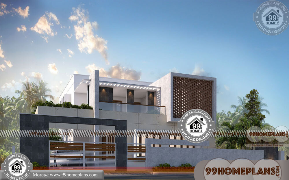 Indian Villa Designs 60+ Two Storey Homes With Rear Balcony Collections